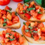 Bruschetta mit Tomaten - klassisch italienisch