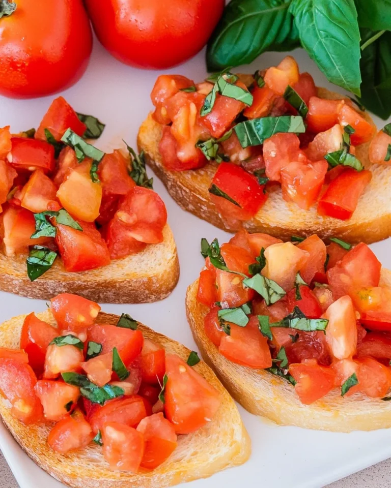 Bruschetta mit Tomaten - klassisch italienisch
