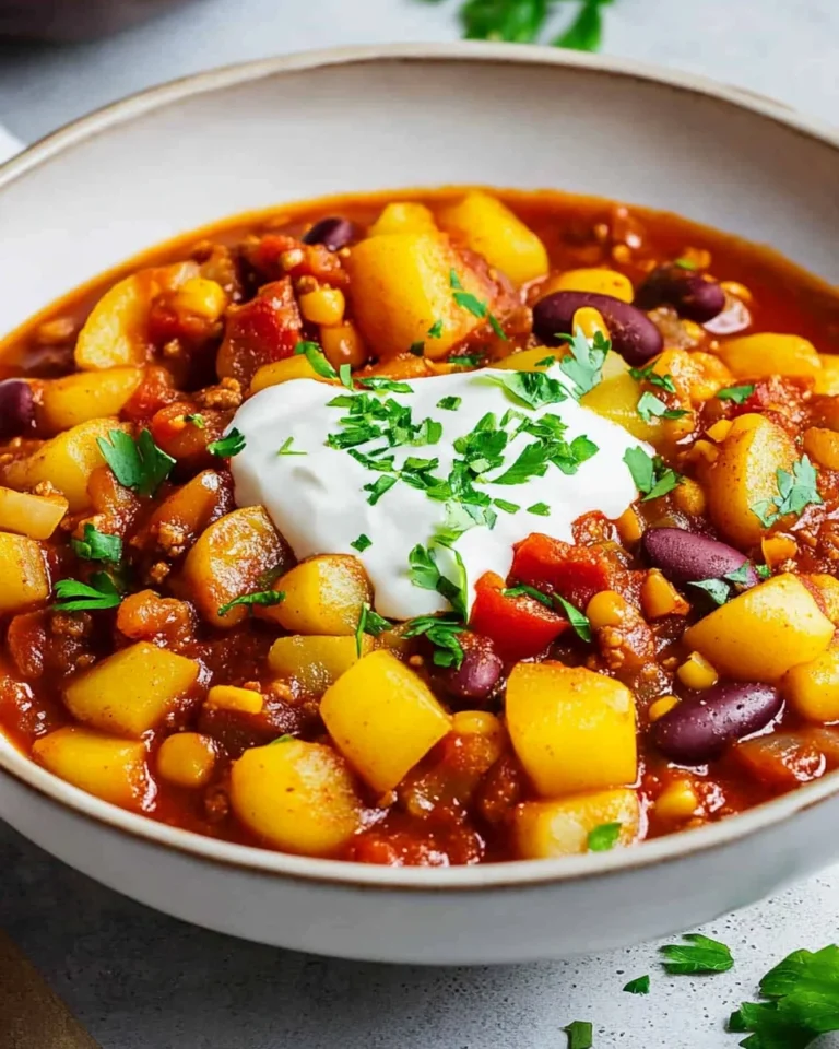 Chili sin Carne mit Kartoffeln