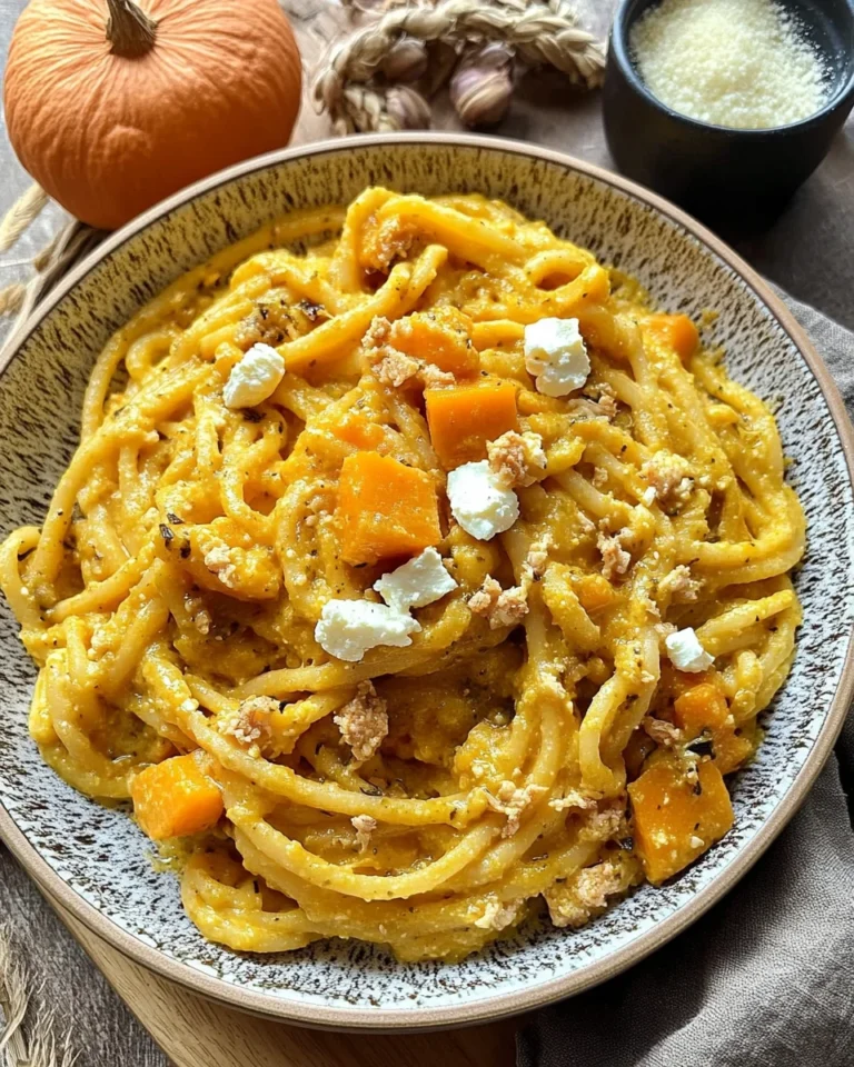 Einfache Kürbis Pesto mit Fetakäse - schnell gemacht