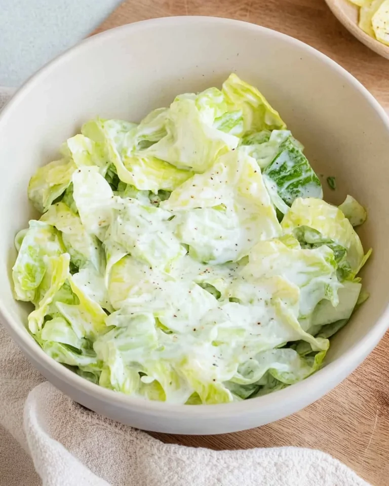 Eisbergsalat-Dressing mit Schmand und Zitrone