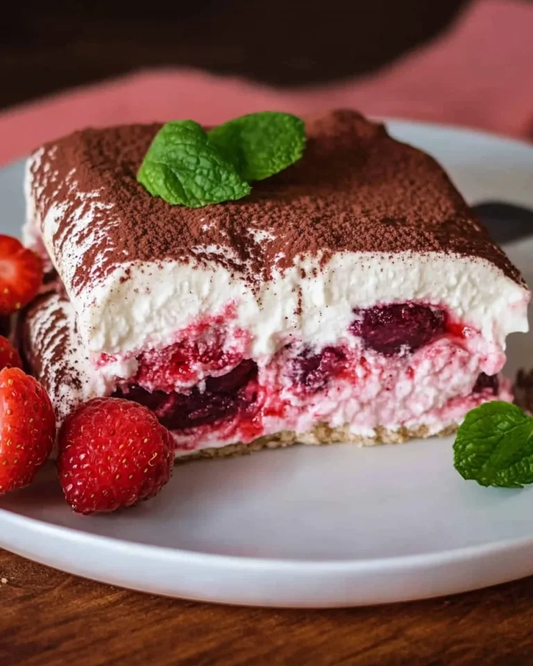 Erdbeer Tiramisu - cremig & ohne Ei