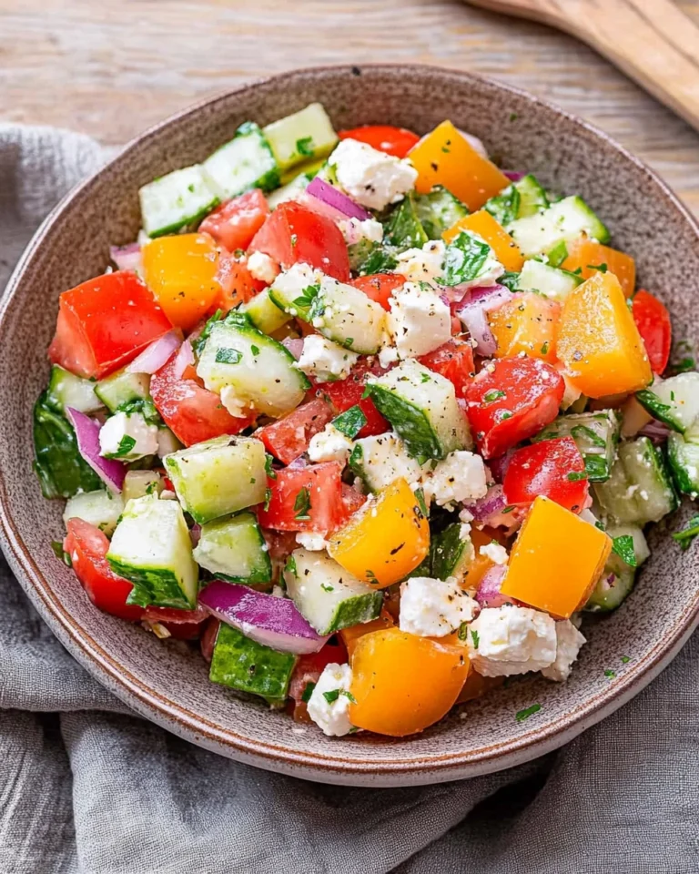 Griechischer Bauernsalat (einfaches Salat Rezept)