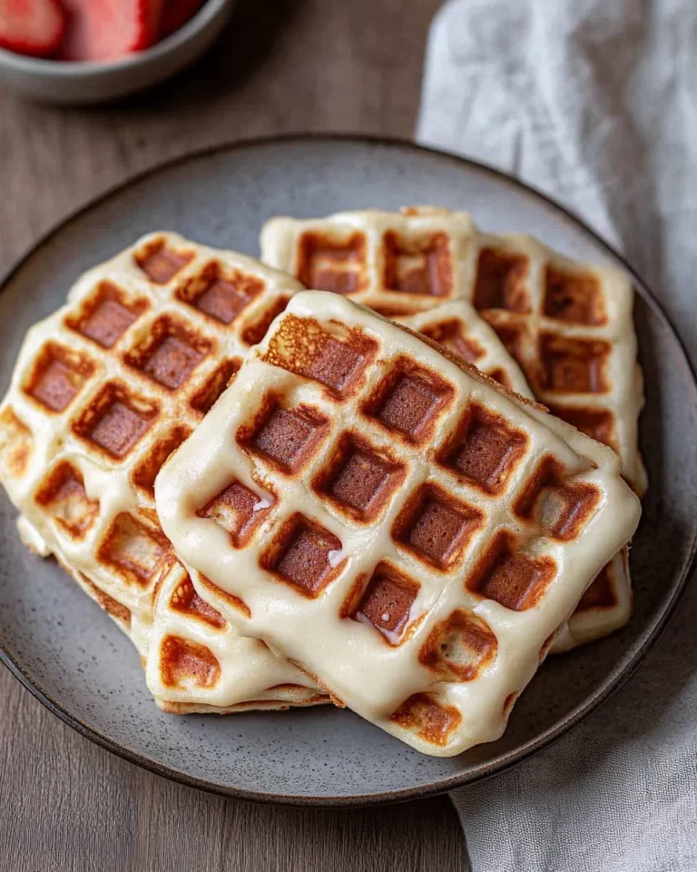Herzhafte Waffeln mit Käse (Pizzawaffeln)