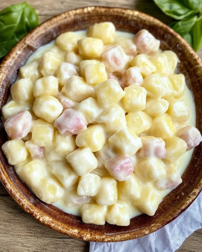Käse Sahne Soße Gnocchi