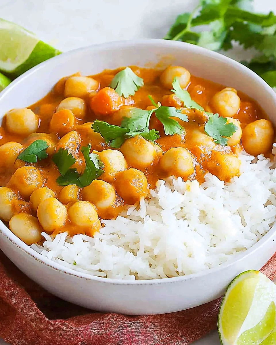 Kichererbsen-Curry mit Kokosmilch