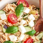 Kritharaki-Salat mit Feta - schnell & einfach
