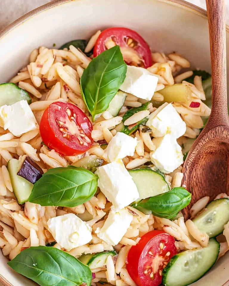 Kritharaki-Salat mit Feta - schnell & einfach