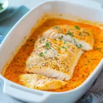Lachs Sahne Gratin - einfaches Rezept mit Sahne-Soße
