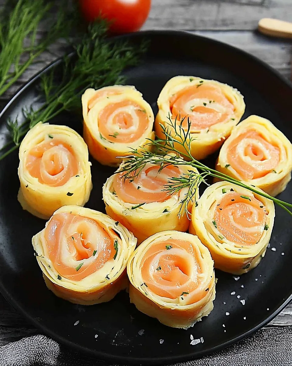 Lachsröllchen