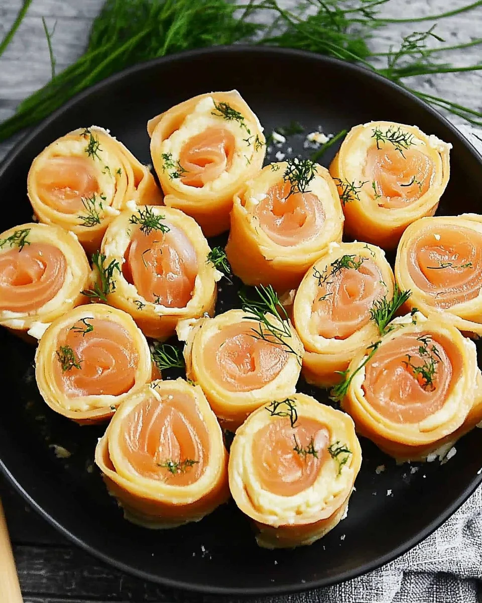 Lachsröllchen