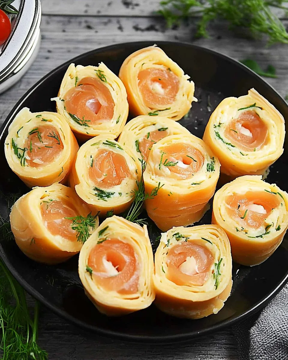 Lachsröllchen