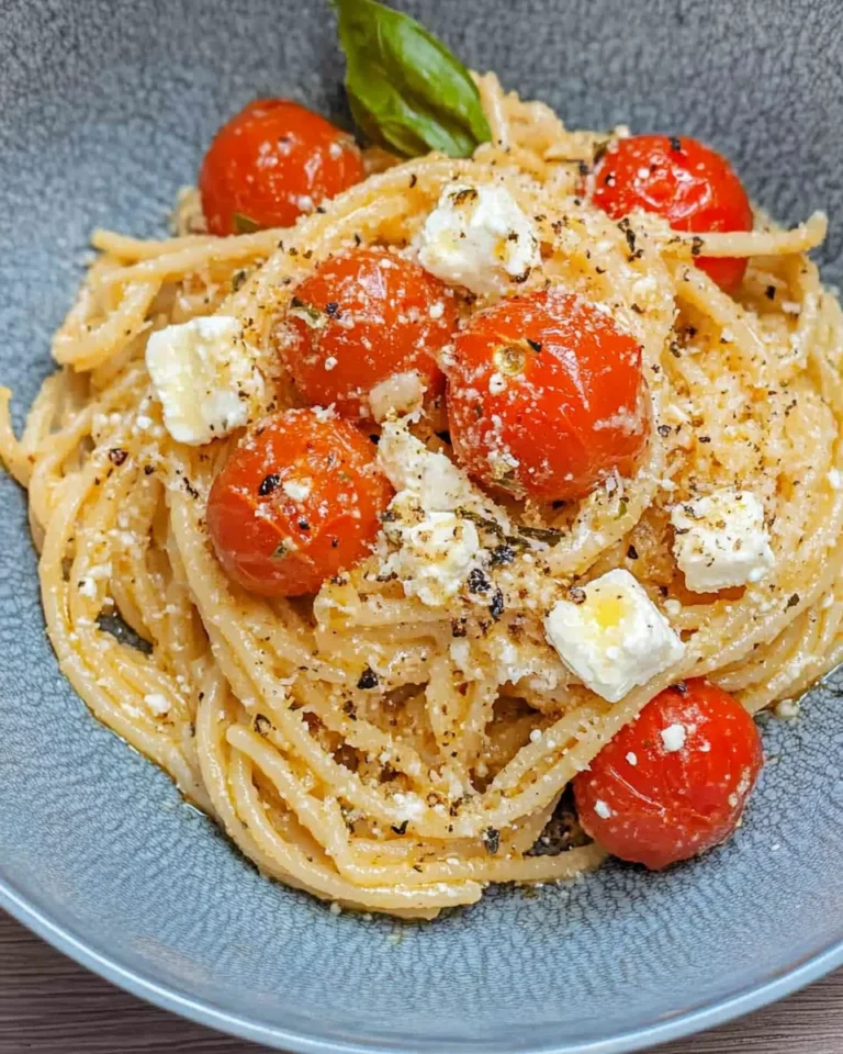 Ofen Feta Pasta - One Pot Spaghetti mit Tomaten Feta Soße