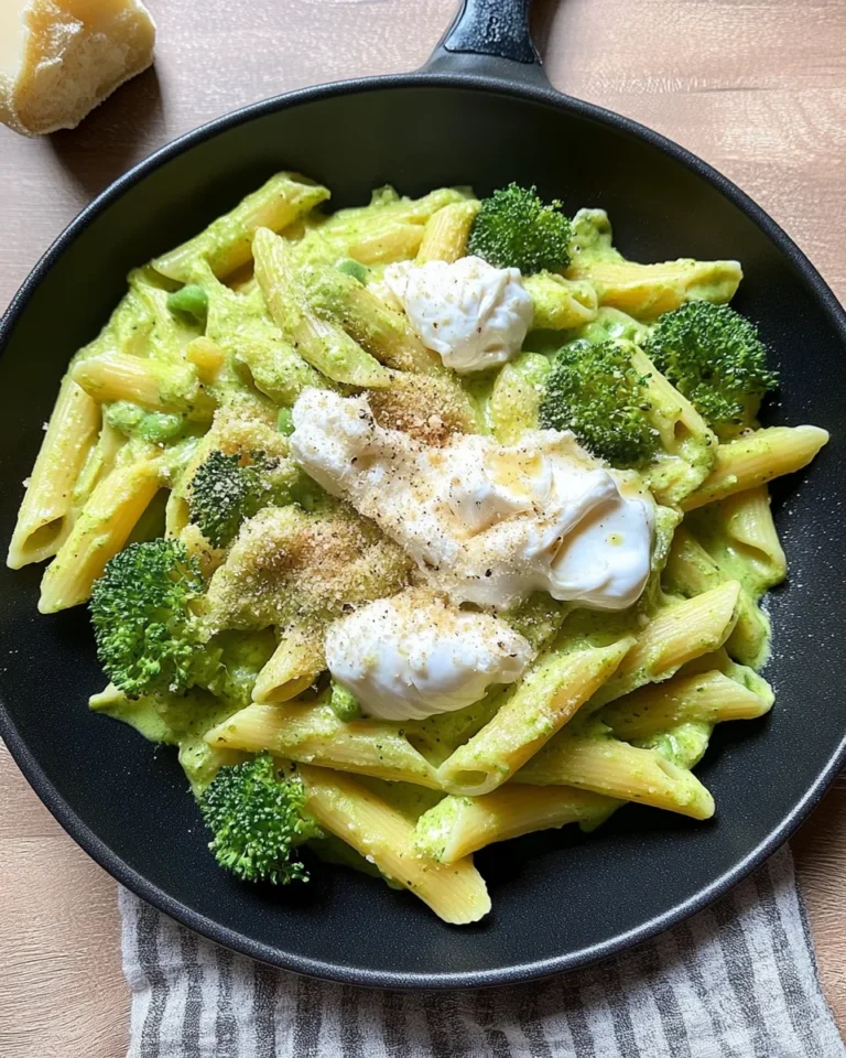 Pasta mit Burrata und Brokkoli