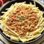 Pasta mit Hackfleischsoße