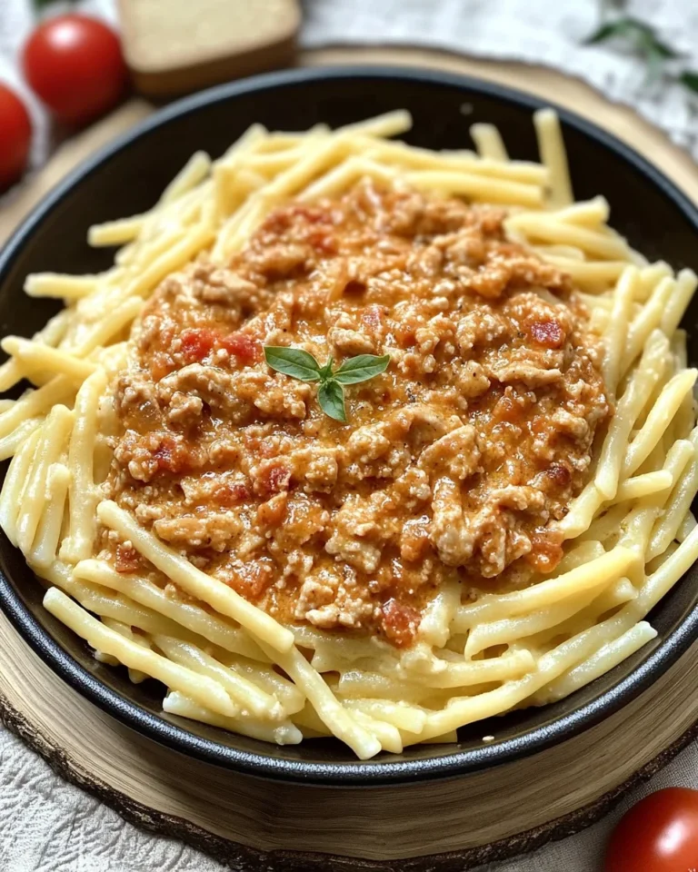 Pasta mit Hackfleischsoße