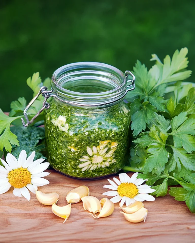 Pesto aus Petersilie und Spinat