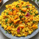 Reissalat mit Curry und Mandarinen