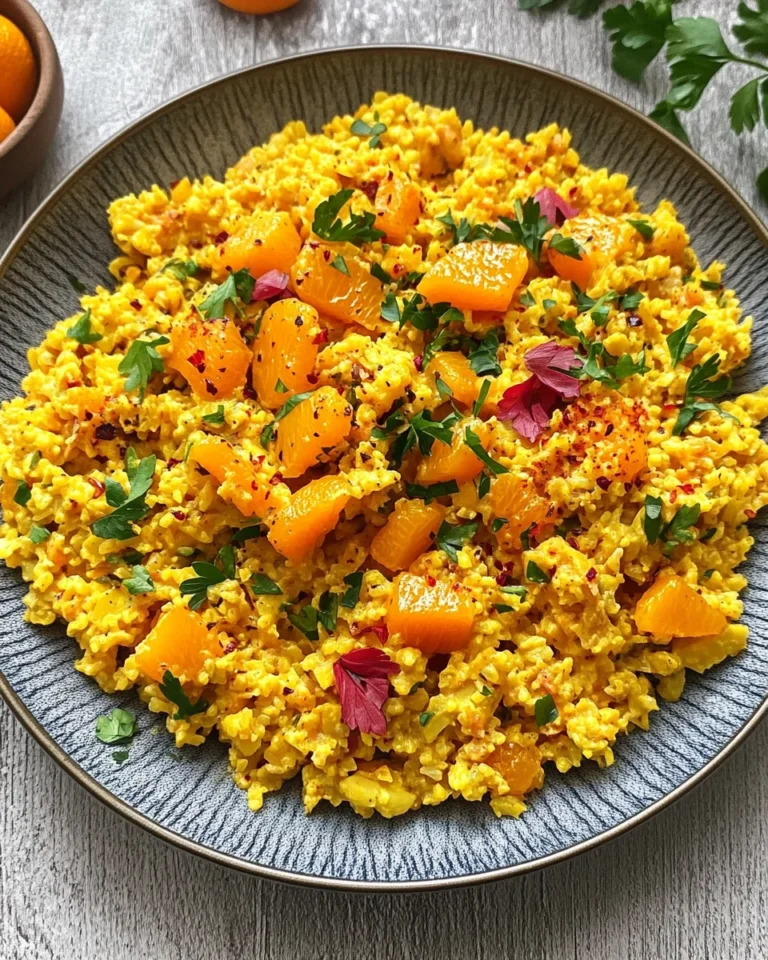 Reissalat mit Curry und Mandarinen