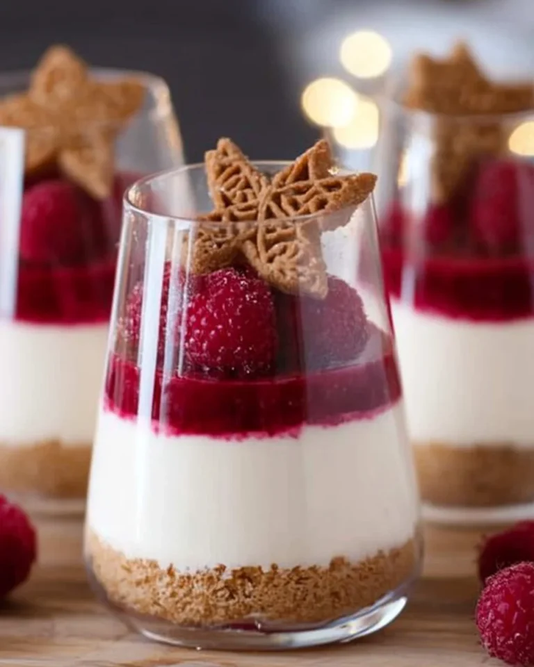 Spekulatius Dessert mit Himbeeren – Nachtisch zu Weihnachten