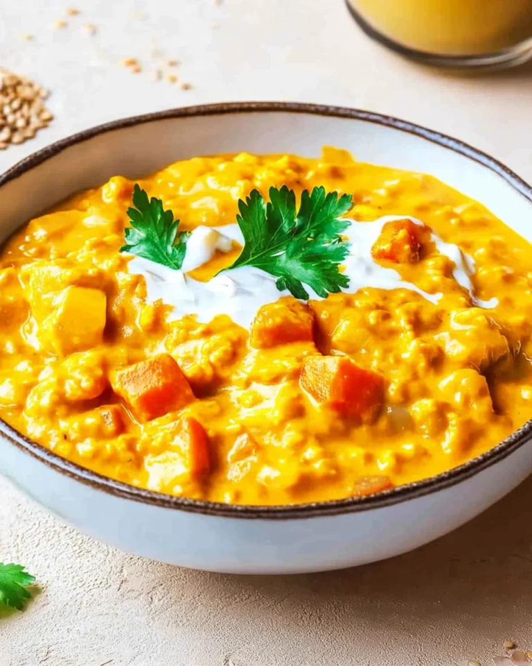 Süßkartoffel-Linsen-Curry mit Kokosmilch