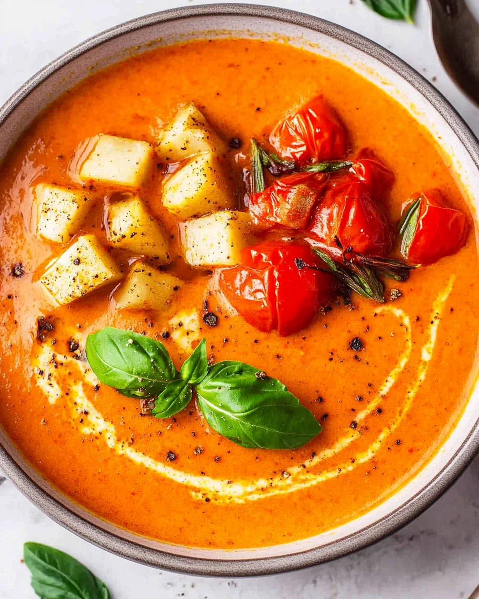 Tomaten-Paprika-Suppe aus dem Ofen