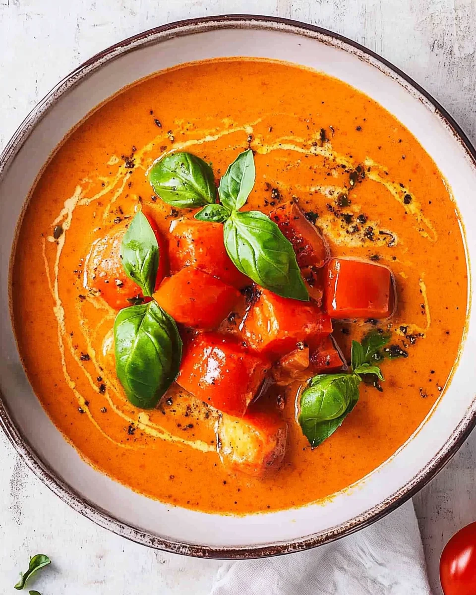 Tomaten-Paprika-Suppe