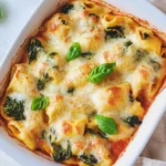 Tortellini-Auflauf mit Spinat