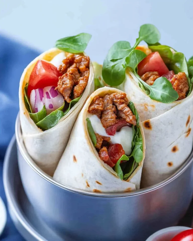 Wraps mit Hackfleisch und Käse