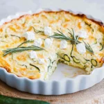 Zucchini-Quiche mit Feta