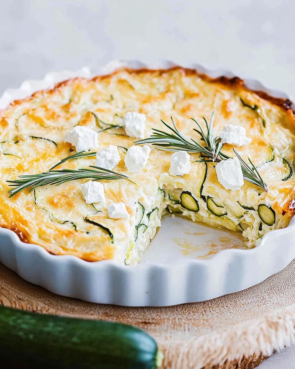 Zucchini-Quiche mit Feta